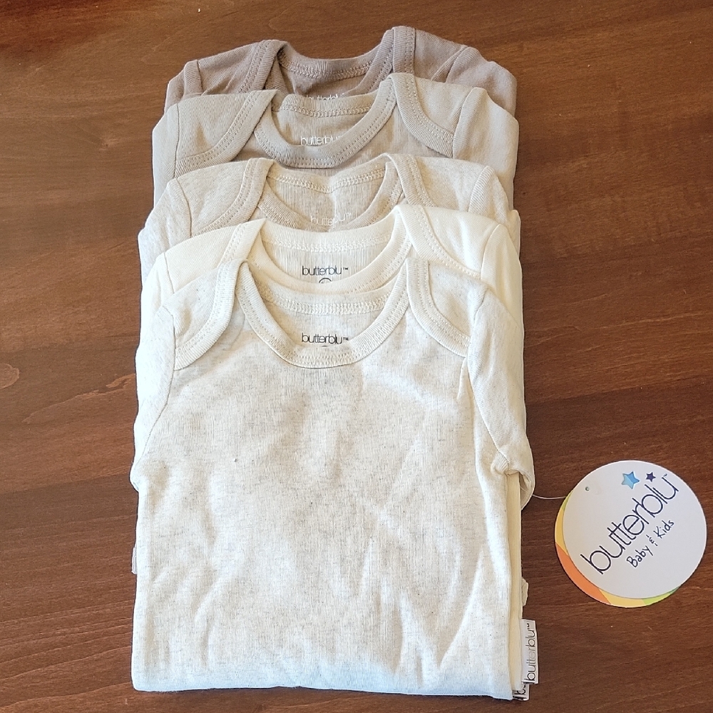 NWT butterblu Long Sleeve Onesies 5 Pack